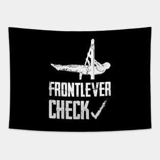 Front Lever Check - Street Workout Tapestry