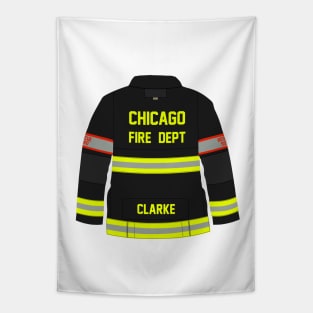 CHICAGO FIRE - CLARKE - SQUAD 3 - TURNOUT COAT Tapestry