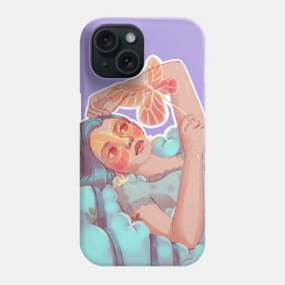 Spring goddess in the clouds with a butterfly Phone Case