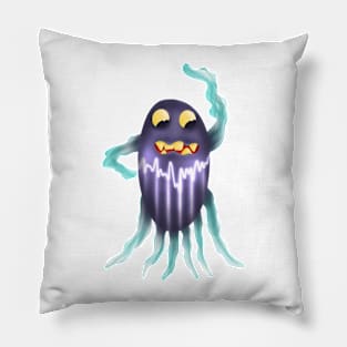 Lightning ghost octopus monster Pillow