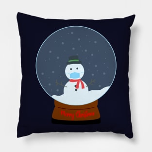 Christmask Snowman Pillow