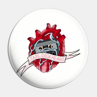 Tape Deck Heart Pin