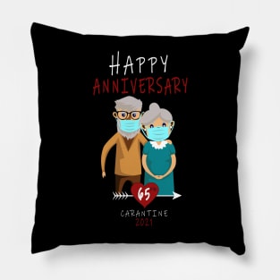 take care of each other's health Anniversary 65th Pillow