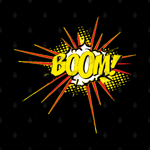 Modern "BOOM" Onomatopoeia Design by ArtMofid