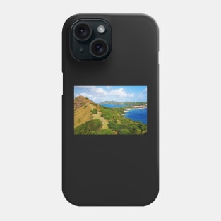 The view from Fort Rodney on Pigeon Island Gros Islet Phone Case