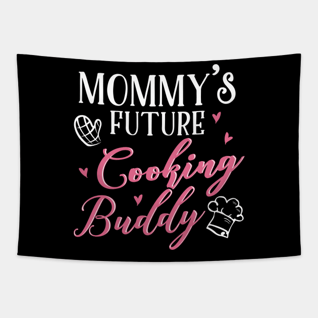 Cooking Mom and Baby Matching T-shirts Gift Tapestry by KsuAnn