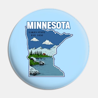 Minnesota and vintage Pin