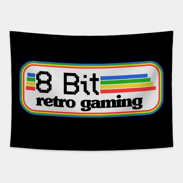 8 Bit Gaming Old Game 16 Bit Gaming Retro Vintage Tapestry by Kuehni
