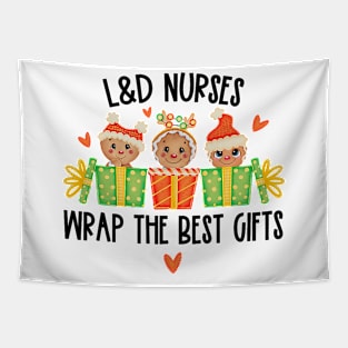 L&D Nurse Wrap The Best Labor Delivery Nurse Christmas Tapestry