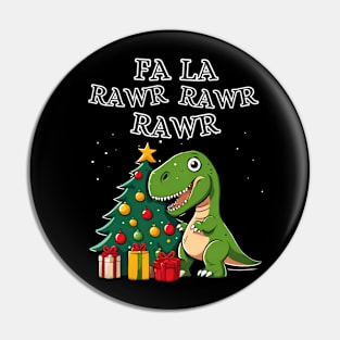 Dinosaur Christmas T-Rex Pin