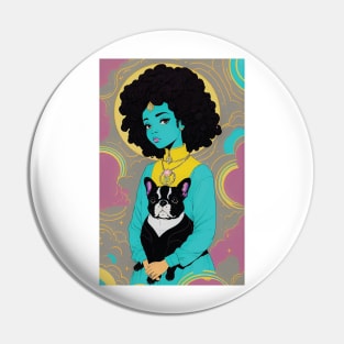 Bleu Goddess Pin