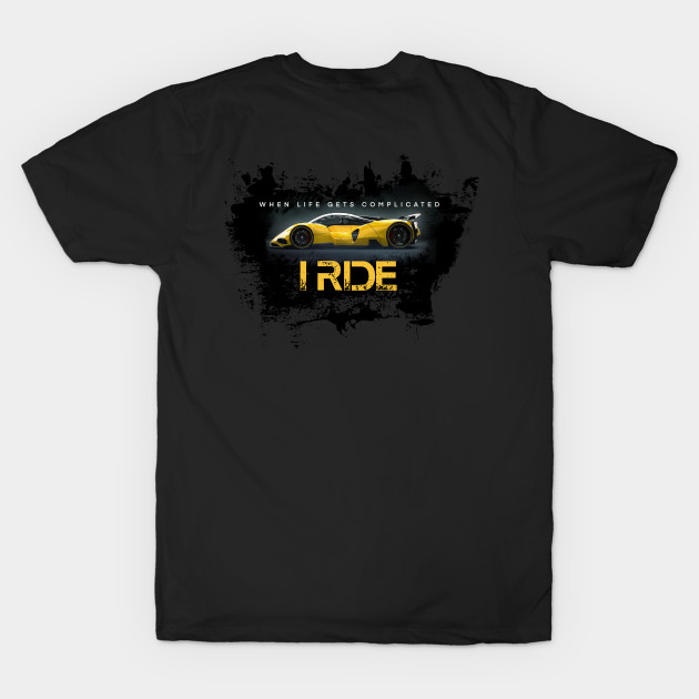 Discover I Ride fast cars - Rider - T-Shirt