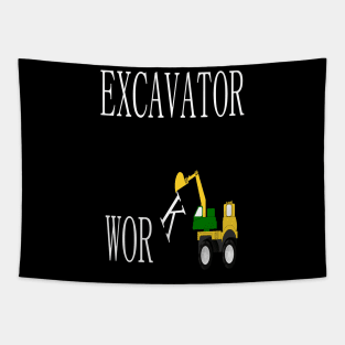 EXCAVATOR WORK Tapestry