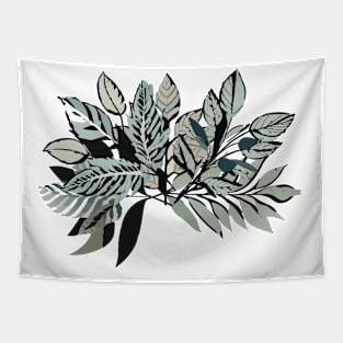 botanical sketch of leaves or flowers Tapestry