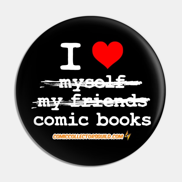 I HEART COMIC COOKS Pin by Comic Collectors Guild 