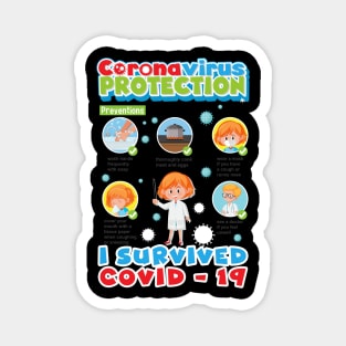 I Survived Covid 19 , Servive Design Magnet