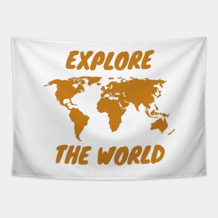 Explore the world map Tapestry