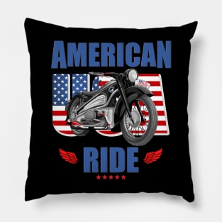 American Ride, Motorcycle, Biker, Motorcycle Gift, Motorcycle, Motorcycle, Motorcycle, Motorbike, Bike Pillow