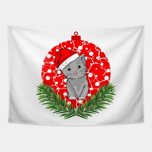 Merry Catmas - Funny Christmas With Cats Tapestry