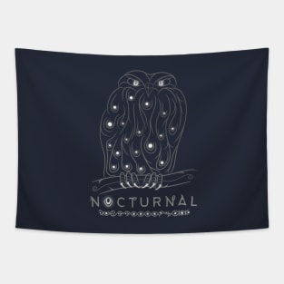 NOCTURNAL HOLY OWL Tapestry