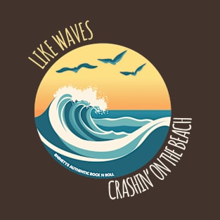 Like Waves (dark background) T-Shirt