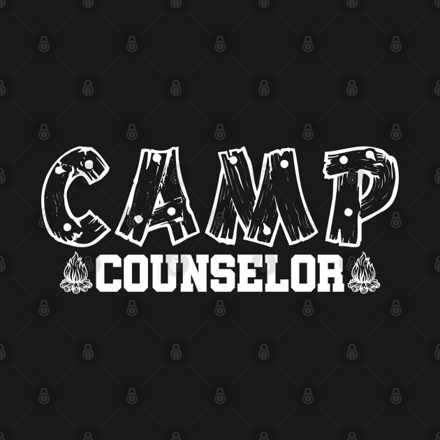 Camp Counselor Retro wht by Poppa's Designs