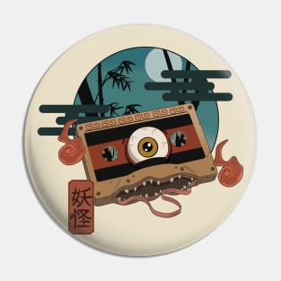 Yokai Cassette Tape Pin