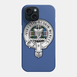 Clan Donnachaidh (Robertson) Crest Badge infilled with Robertson Dress Tartan Phone Case