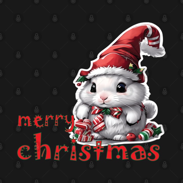 christmas cute bunny by Aceplace Design