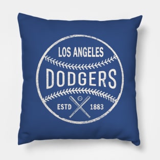 Vintage Dodgers 2 by Buck Tee Pillow