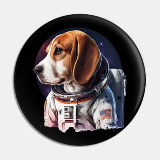 Astronaut Beagle Pin