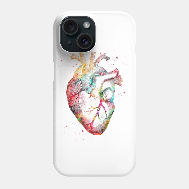 Human Heart Phone Case by erzebeth