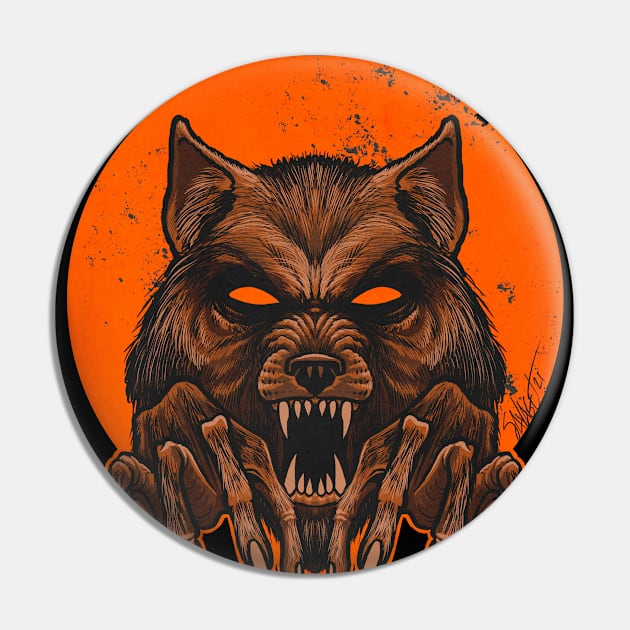 FrightFall2021: Werewolf Pin by Chad Savage