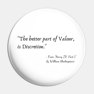 A Quote from "Henry IV, Part 1" by William Shakespeare Pin