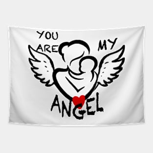 Momy my Angel Tapestry