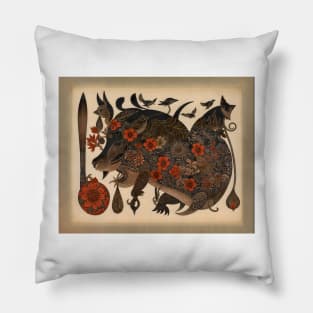 Vintage Boar Posters and Art Pillow