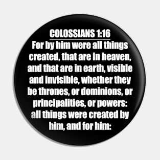 Colossians 1:16 King James Version Pin