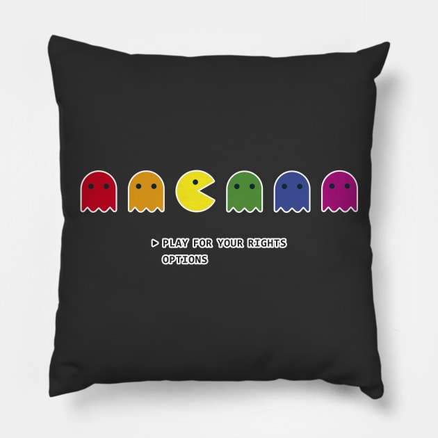 PLAY FOR YOUR RIGHTS Pillow by refritomix