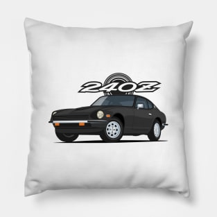 240z Fairlady classic sport coupe black Pillow