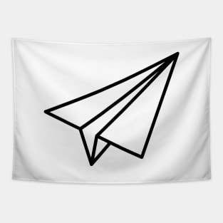 Paper plane origami (light backgrounds) Tapestry