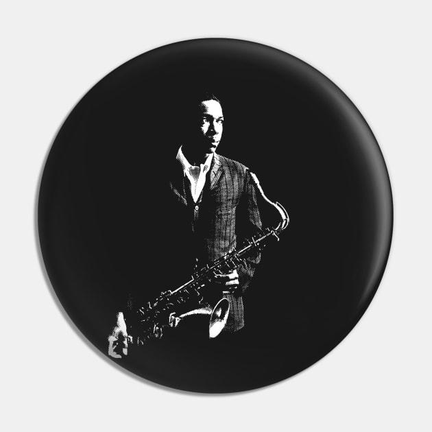 Coltrane Art Pin by CHROME BOOMBOX