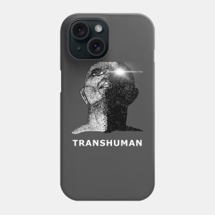 Transhuman Evolution of Man in Dystopian Future Artwork (black/white) Phone Case