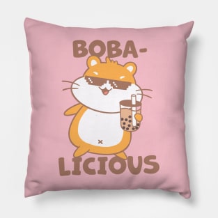 Bobalicious Hamster_Brown Pillow