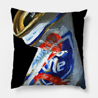 Old Crushed Beer Can Style Pillow