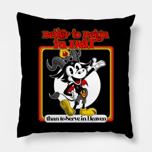 Better to Reign in Hell than to Serve in Heaven Baphomet Pillow