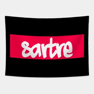 Sartre (Red) Tapestry