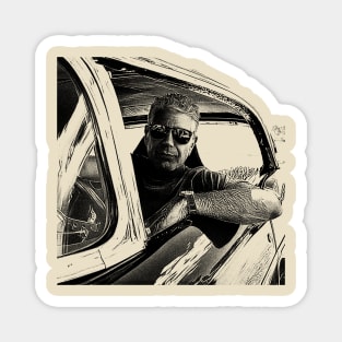Anthony Bourdain - Retro 80s Magnet