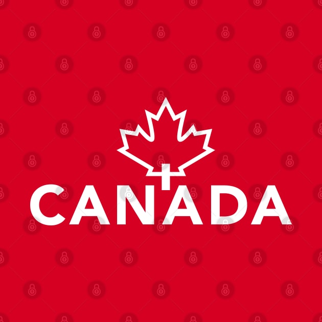 Canada with Maple Leaf by designminds1