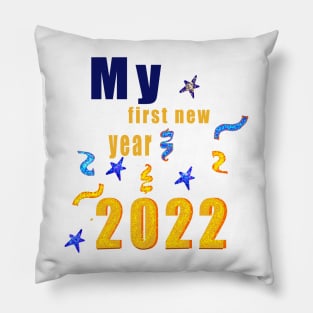 New year baby outfit 2022- New Year’s gifts for babies, men and women. My first new year 2022 Pillow