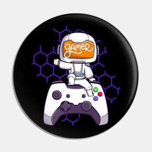 Gamer Astronaut Pin